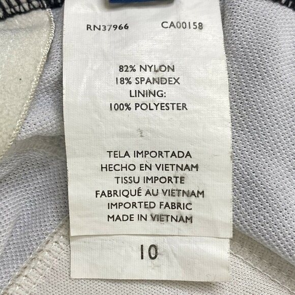 Jantzen Women's size 10 One Piece Bathing Swim Suit Black Floral - Picture 6 of 8